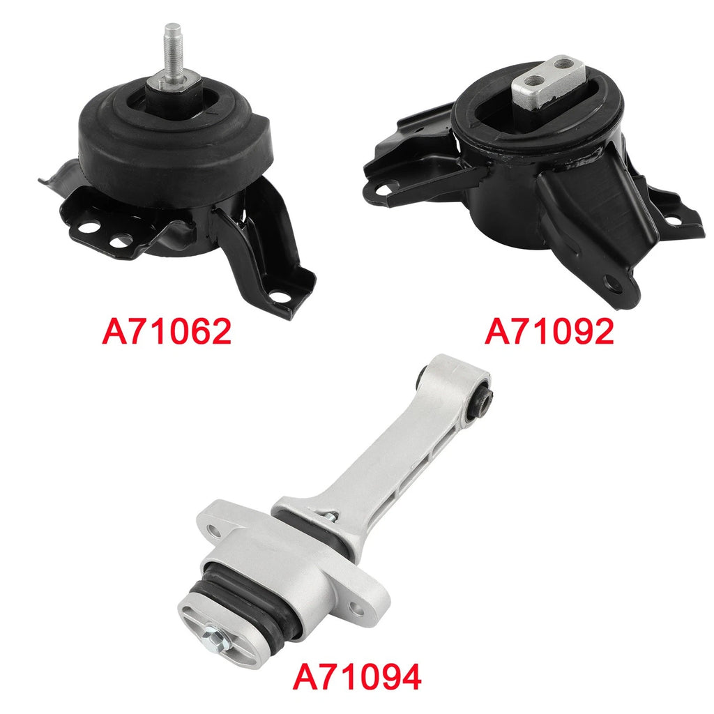 3Pcs Engine Motor Trans Mount Set for Hyundai Santa Fe (2013–2018) V6 3.3L AWD