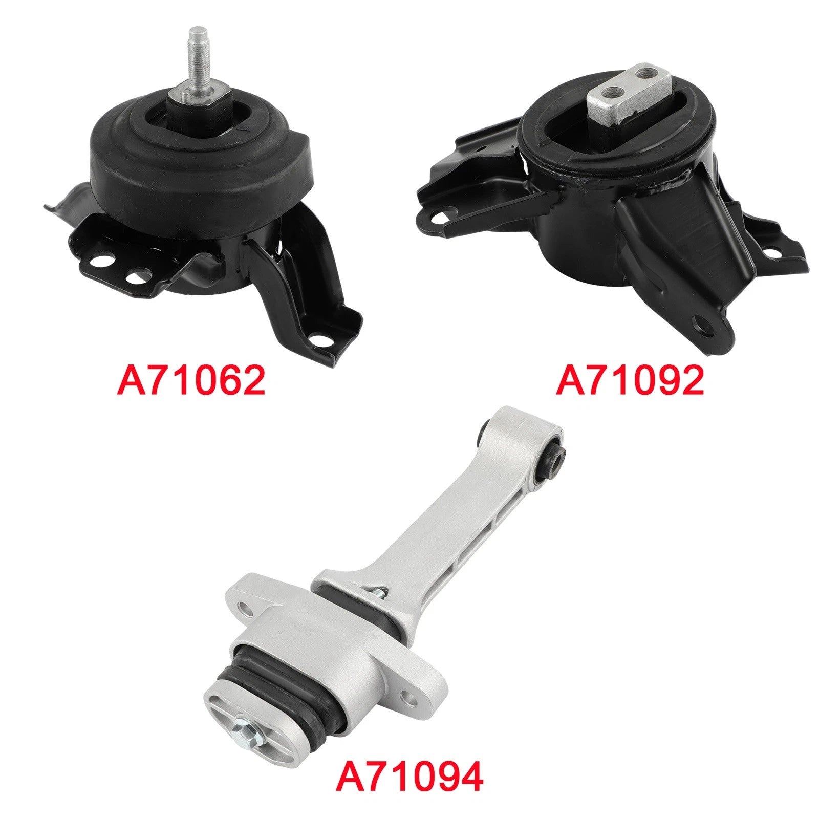 3Pcs Engine Motor Trans Mount Set for Hyundai Santa Fe (2013–2018) V6 3.3L AWD