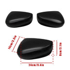 Set of 2 Door Mirror Cover Caps for Honda Accord (2008–2012)