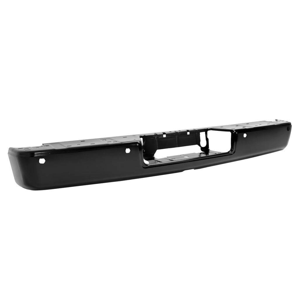 Rear Bumper Face Bar for Nissan Titan XD (2016–2021) Black Steel