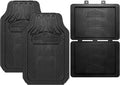 Set of 4 All Weather Heavy Duty Rubber Floor Mats for