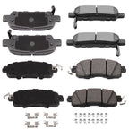Set of 4 Front and Rear Brake Ceramic Pads for Nissan Altima (2013–2017)