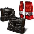 Headlight and Tail Light Set for Silverado (2003–2007) - Smoke, Chrome, LED