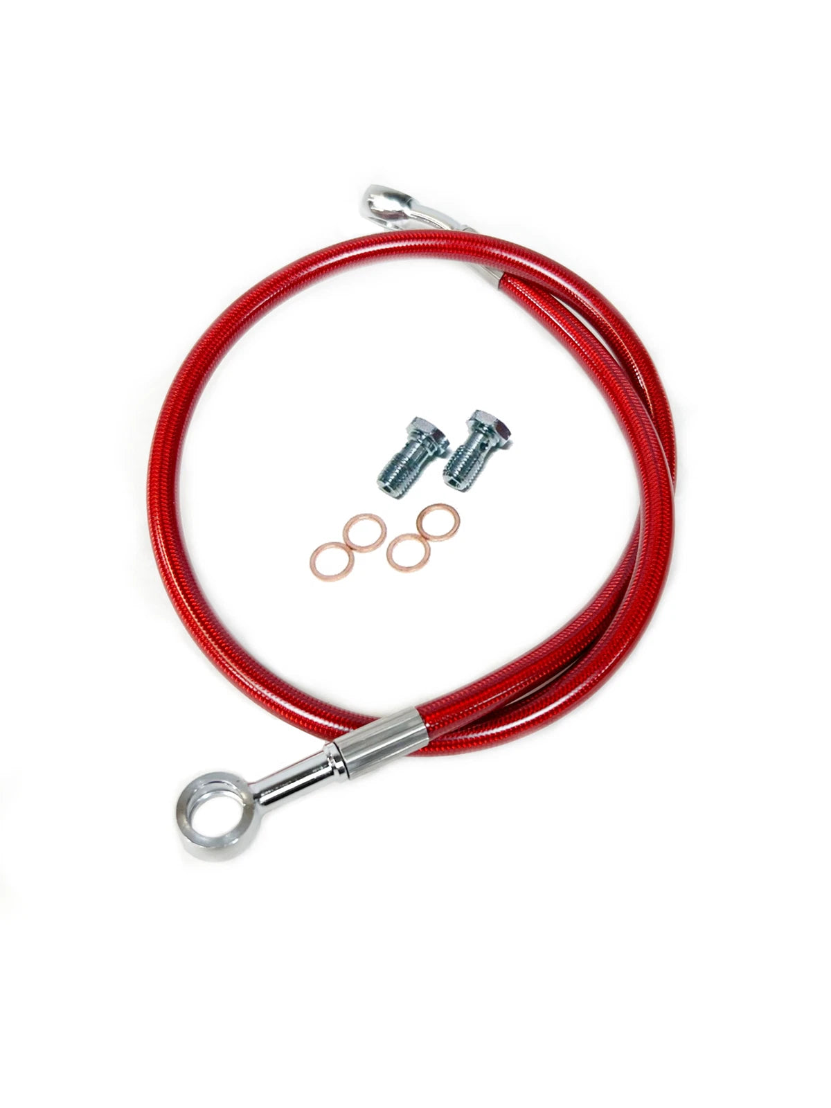 Extended Steel Braided Rear Brake Line for Honda TRX 300EX (2000–2009)