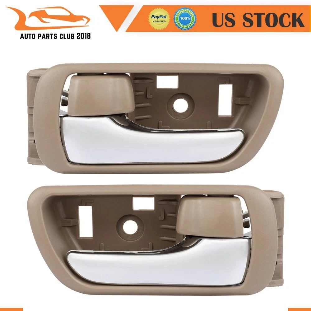 Set of 2 Beige Door Handle Bezels for Toyota Camry (2002–2006)