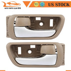 Set of 2 Beige Door Handle Bezels for Toyota Camry (2002–2006)
