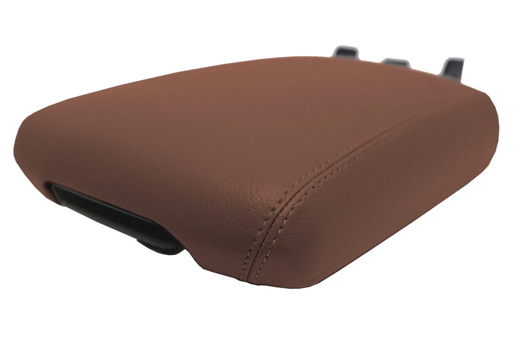 Leather Console Lid Armrest Cover for Kia Telluride (2020) - Brown