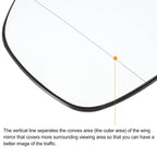 Left Mirror Glass Replacement with Backing Plate for BMW X6, X5 (2008–2014)