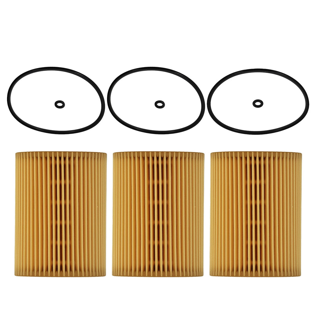 3X Engine Oil Filter for Mercedes Benz W211 W164 X164 HU821x OX380D
