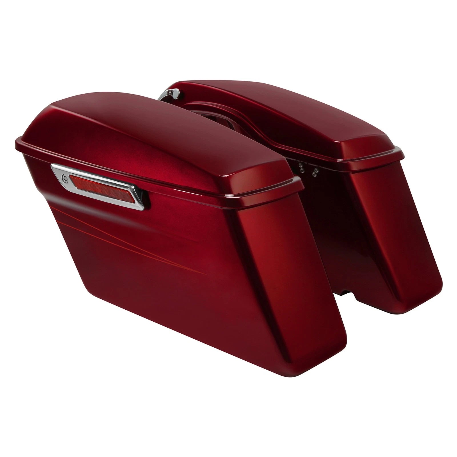 Hard Saddlebags for Harley Road Street Glide (2014–2024) Velocity Red Sunglo