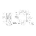 60 Amp Double Pole Toggle Circuit Breaker for Blue Sea C Series (7254)