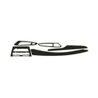 Set of 5D Carbon Fiber Pattern Interior Trim Stickers for BMW X5 (2008-2018)