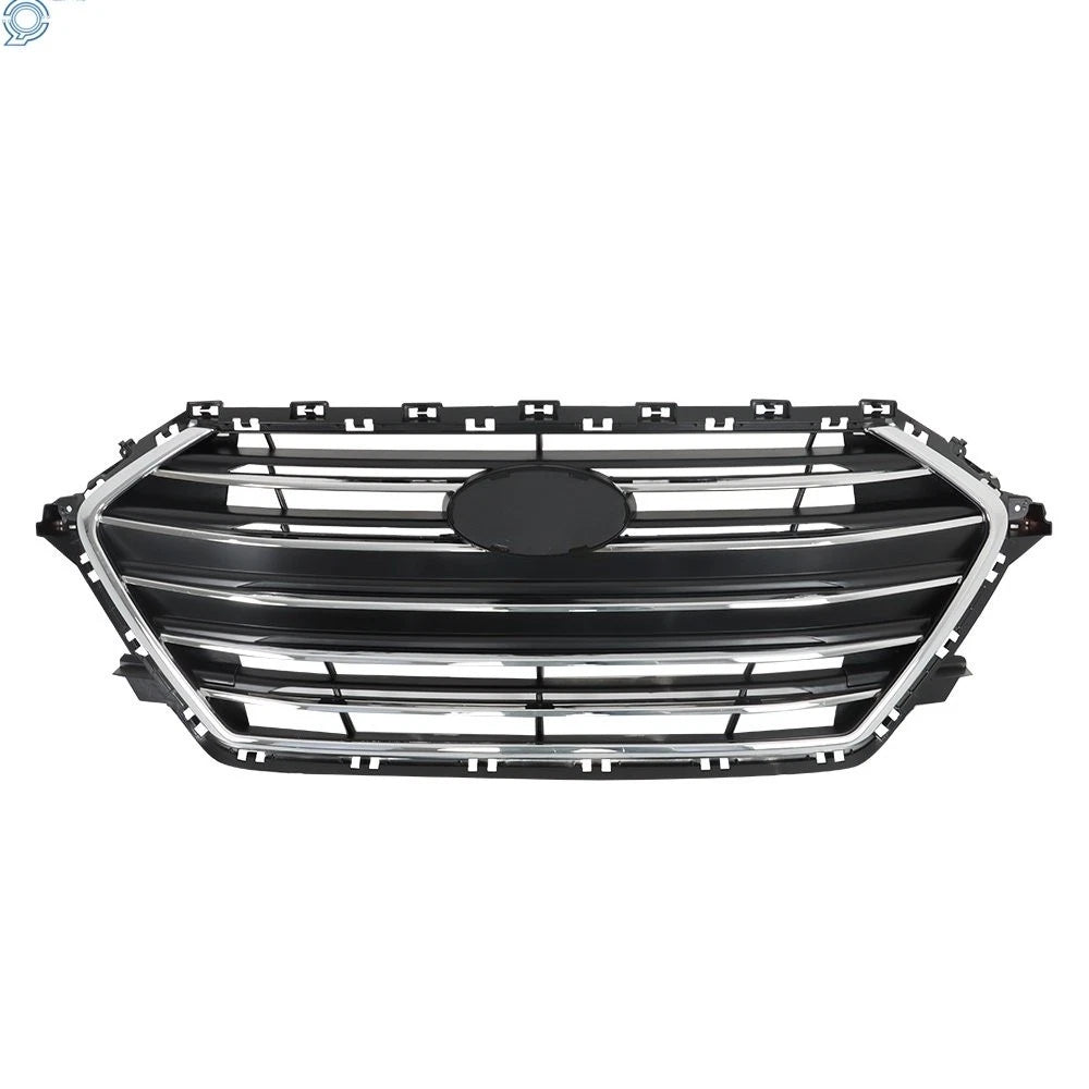 Front Bumper Grille for Hyundai Elantra (2017–2018) Chrome Trim