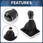 6 Speed Gear Shifter Knob with Cover for Volkswagen Passat (2008–2012)
