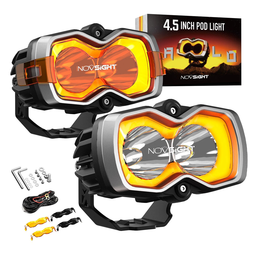 2X 4.5" LED Work Spot Pod Lights for Truck SUV Jeep (Off Road)
