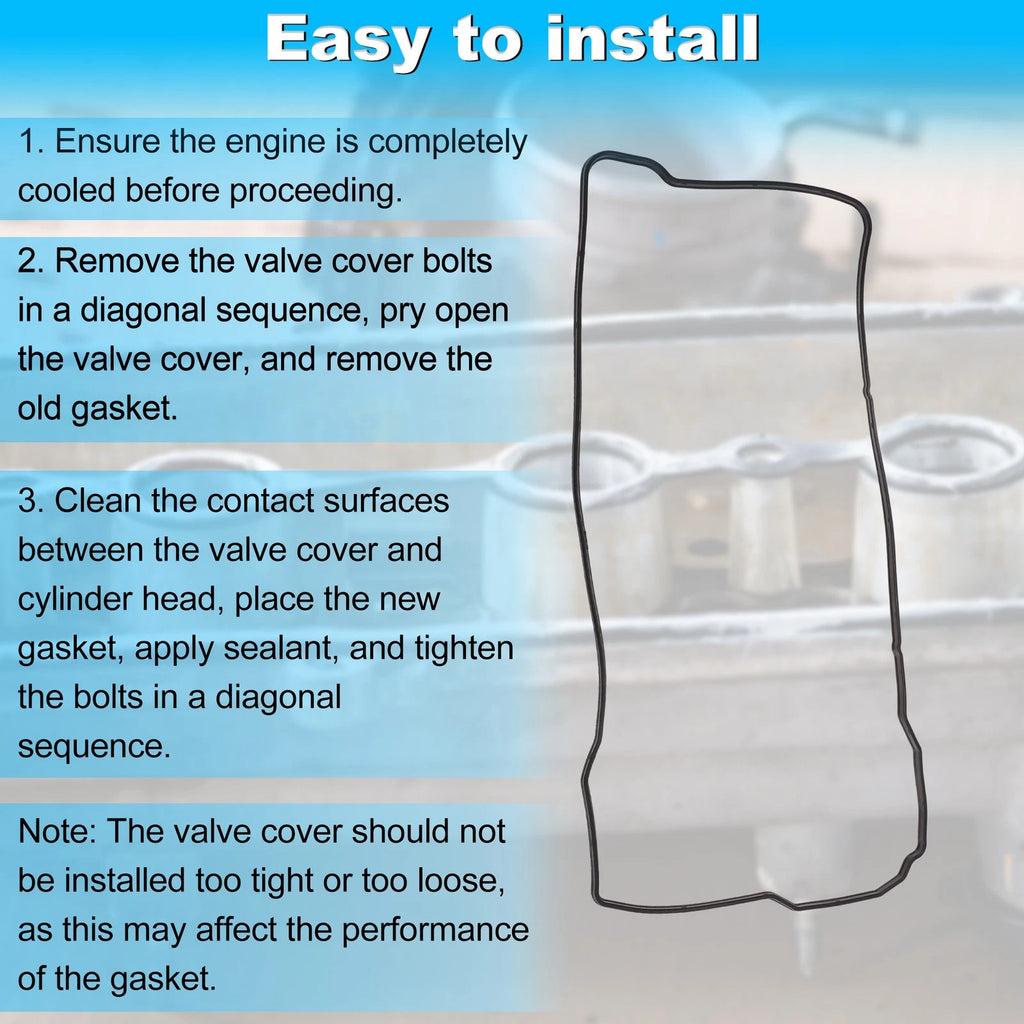 Valve Cover Gasket for Toyota Corolla (2005–2006) Nitrile Rubber