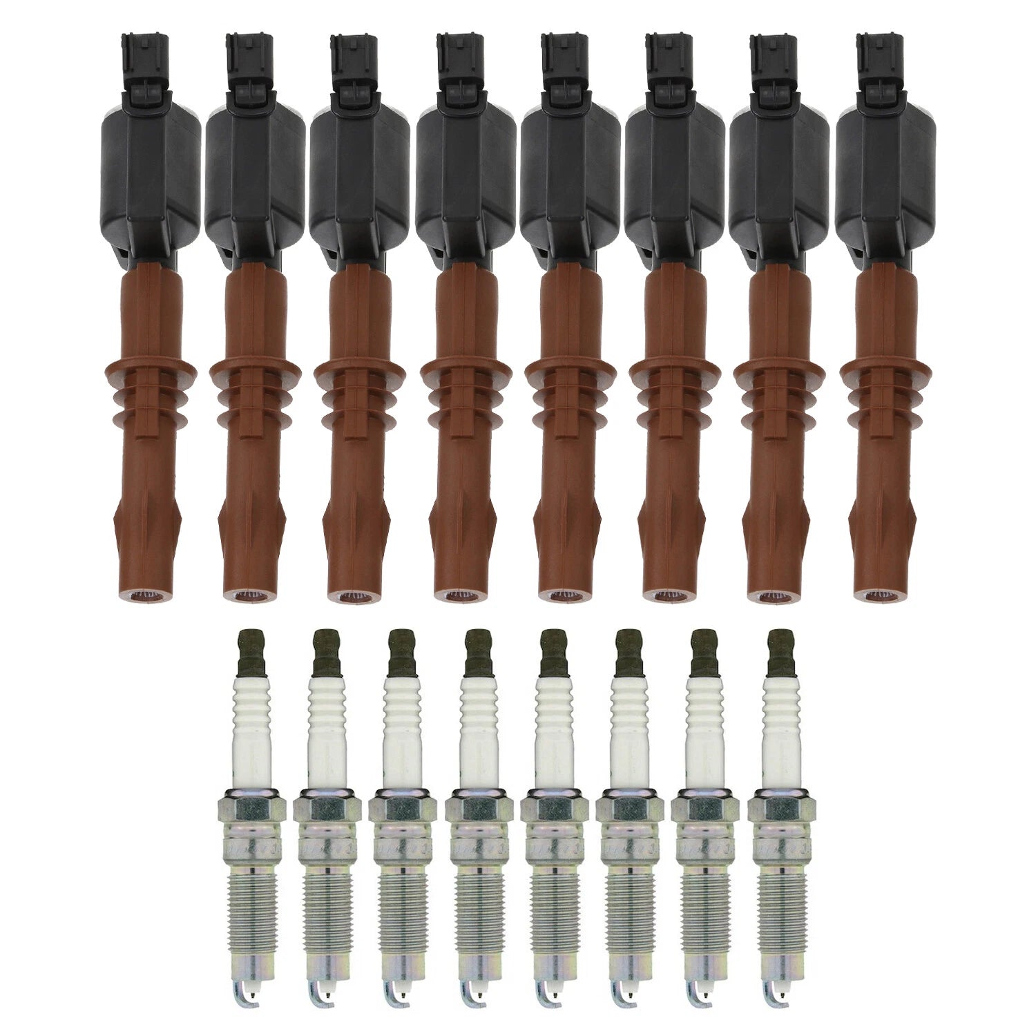 Set of 8 Ignition Coils & NGK G-Power Spark Plugs for Ford Expedition F-150 V8