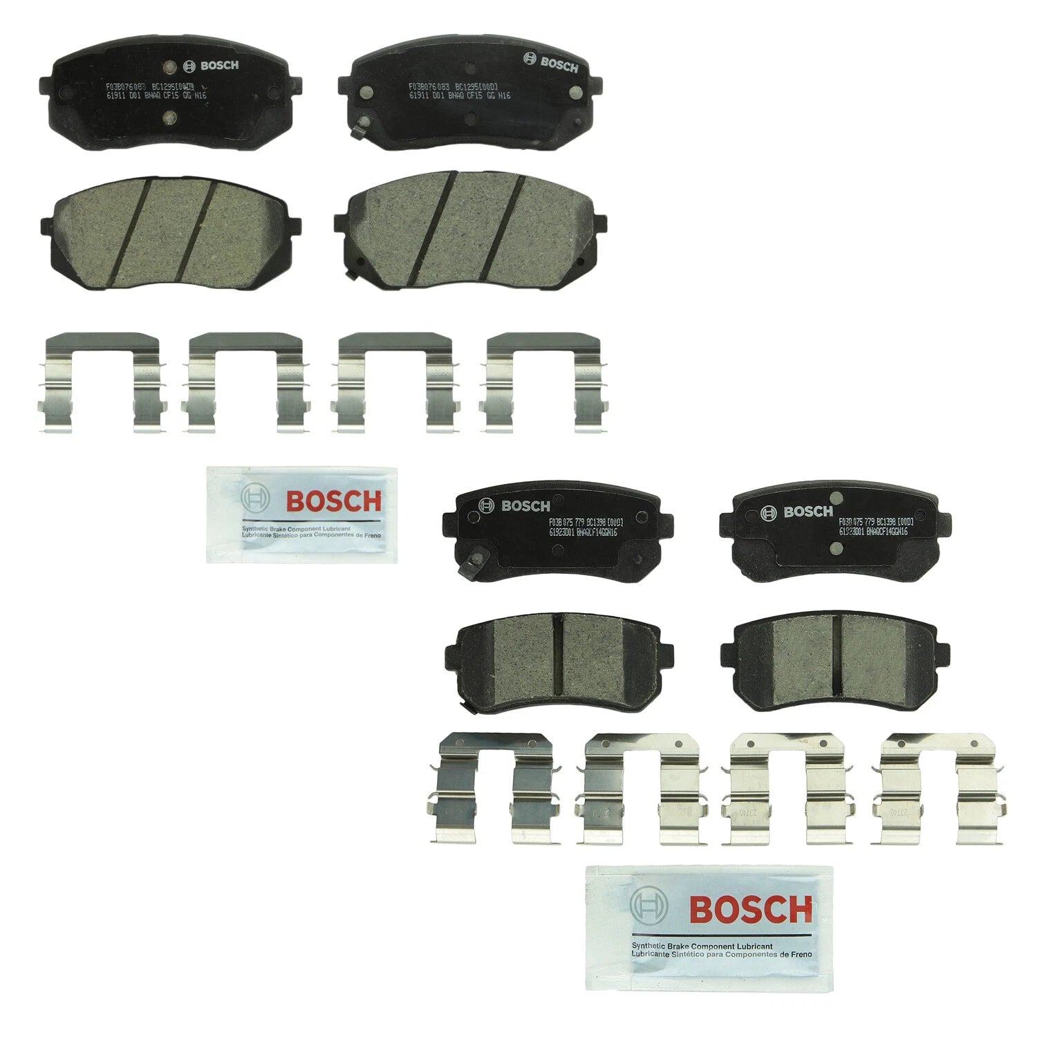Bosch Quietcast Ceramic Disc Brake Pad Kit for Tucson Sportage (2016–2022)