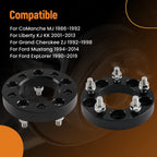 1 Inch Hub Centric Wheel Spacers for Jeep Cherokee Comanche (1984–1992)