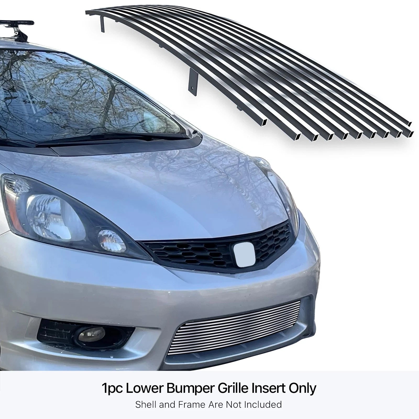 Stainless Chrome Billet Grille Insert for Honda Fit Sport (2012-2013)