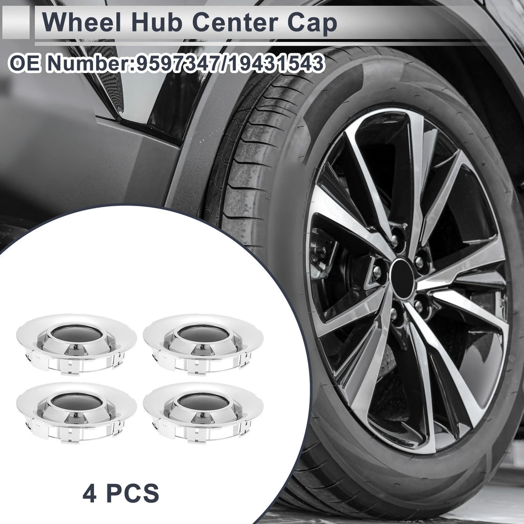 Silver Tone Wheel Hub Center Cap for Chevy Avalanche 1500 (2009–2013)