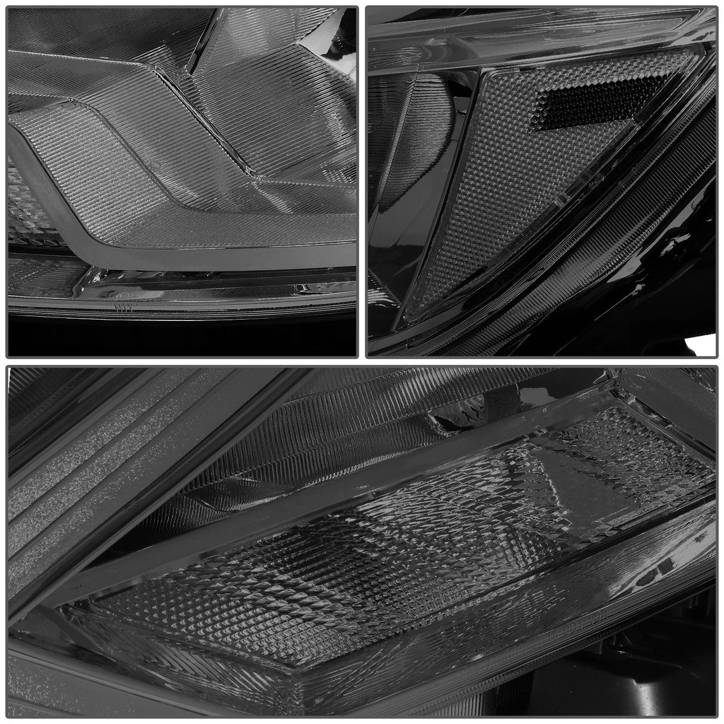 Factory Style Chrome Housing Smoked Lens Headlights for Nissan Sentra (2016–2018)