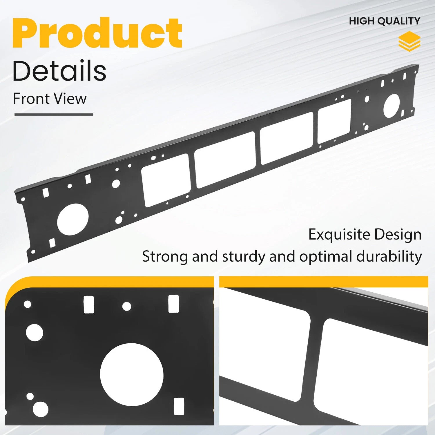 Front Bumper Reinforcement Impact Bar for Ram 1500 Pickup (2019–2025)