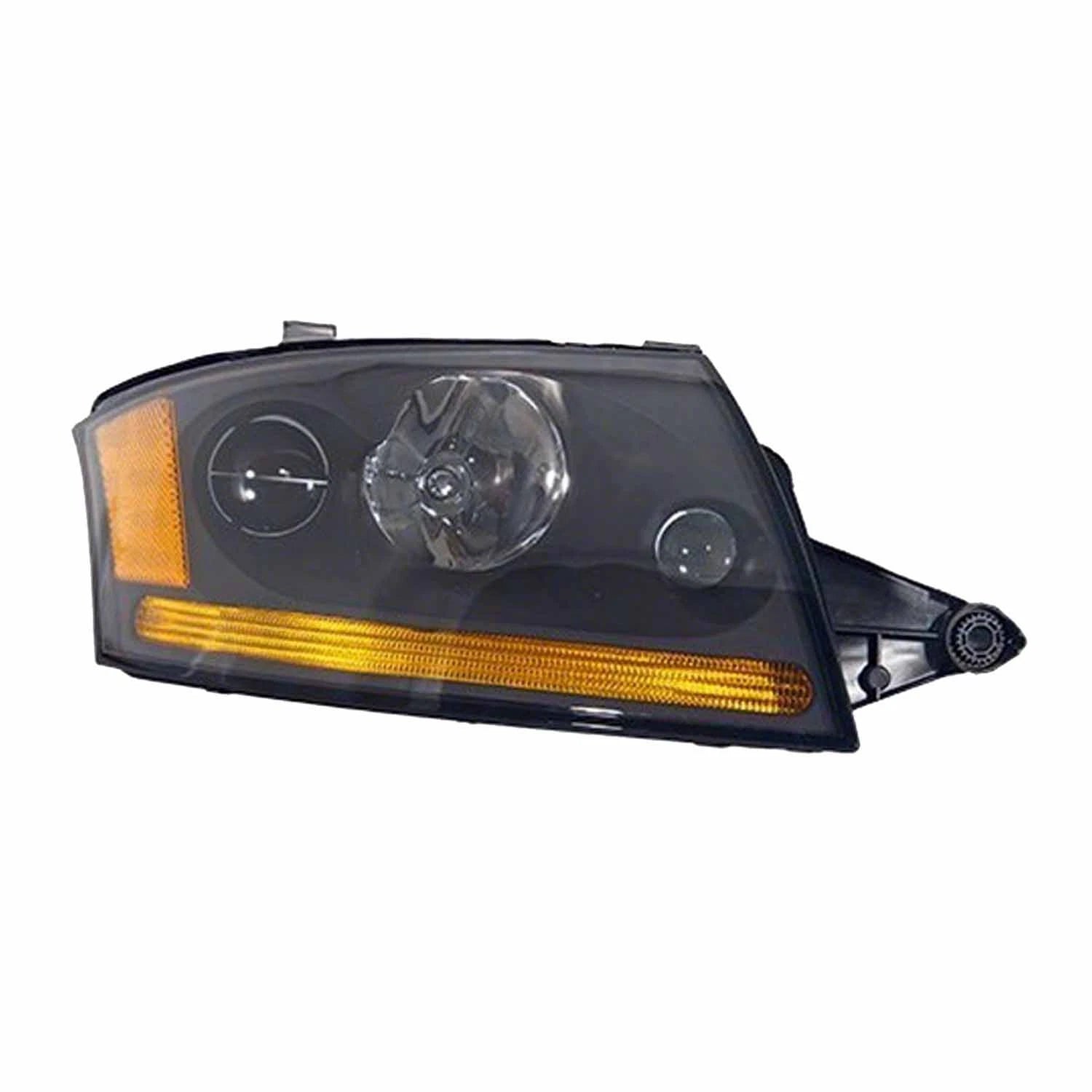 Replacement Passenger Side HID Head Light Assembly w/Black Bezel
