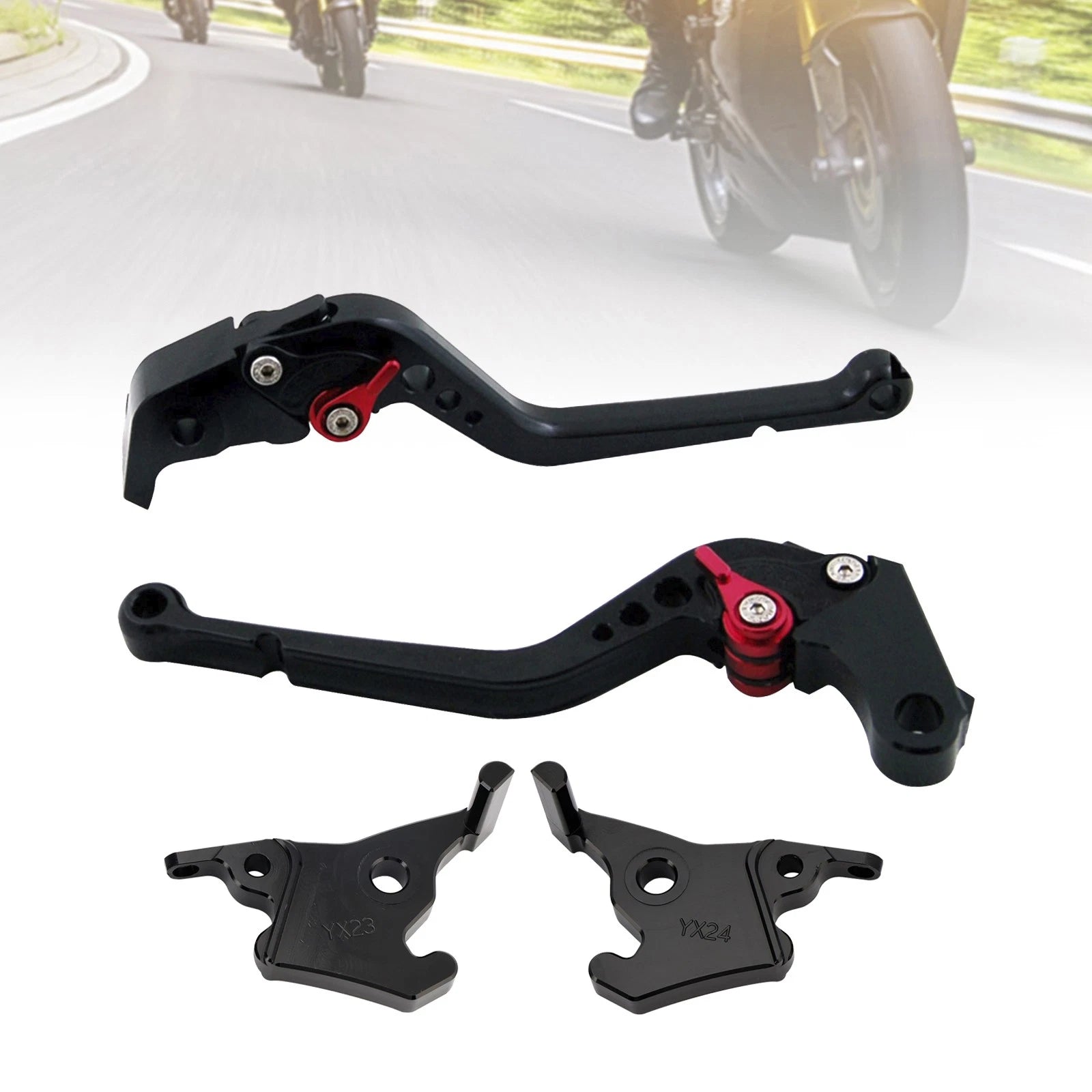 Long Clutch Brake Lever for Yamaha XMAX 300 (2023–2025) Black