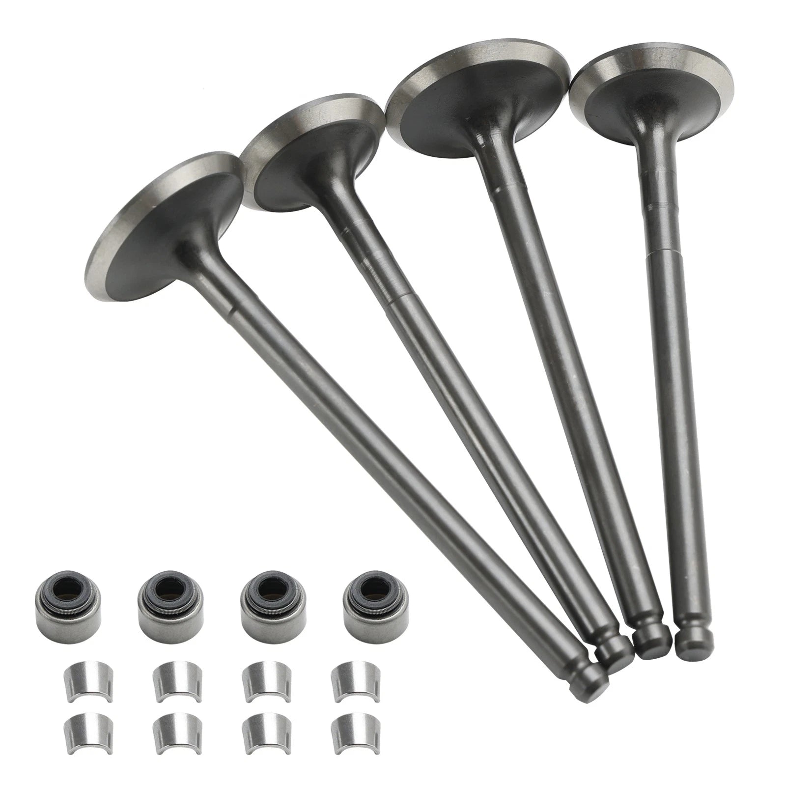 Intake & Exhaust Valves with Seals for Polaris ATV UTV (3085349, 3084905, 3085412)