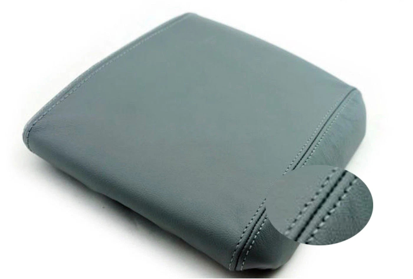 Center Console Armrest Cover for Nissan Frontier (2005–2019) Gray Leather