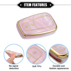 2X Smart Key Fob Cover Case for Toyota Prius (2006–2022) TPU Pink