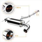 4" Rolled Tip Muffler Catback Exhaust for Subaru WRX (2008–2014)