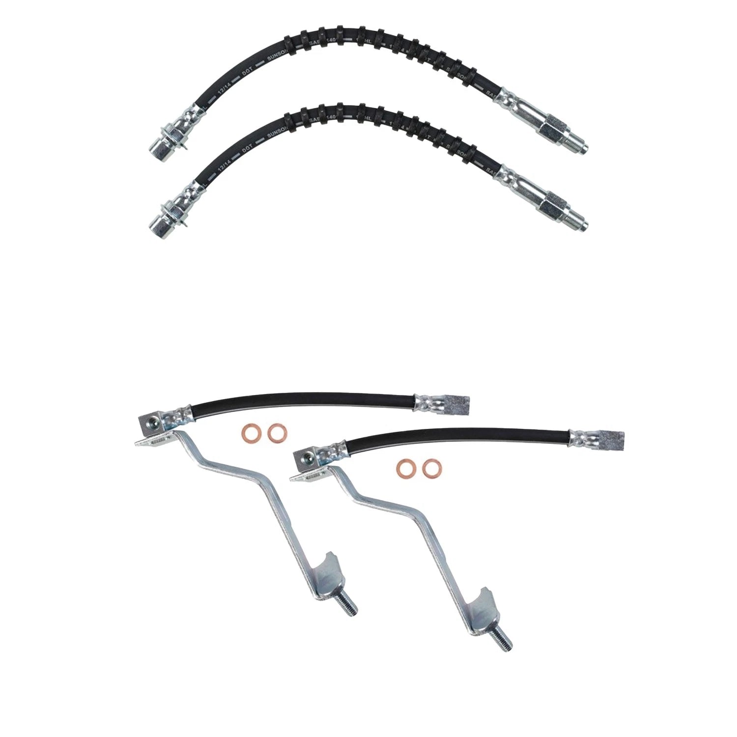 Sunsong Brake Hydraulic Hose Kit for Ford Mustang GT LX 1986
