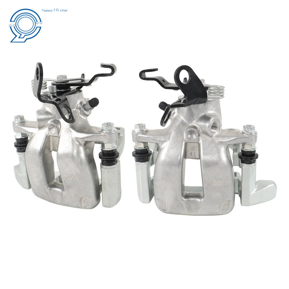 Set of 2 Rear Brake Calipers with Bracket for Audi A3 (2005-2010)