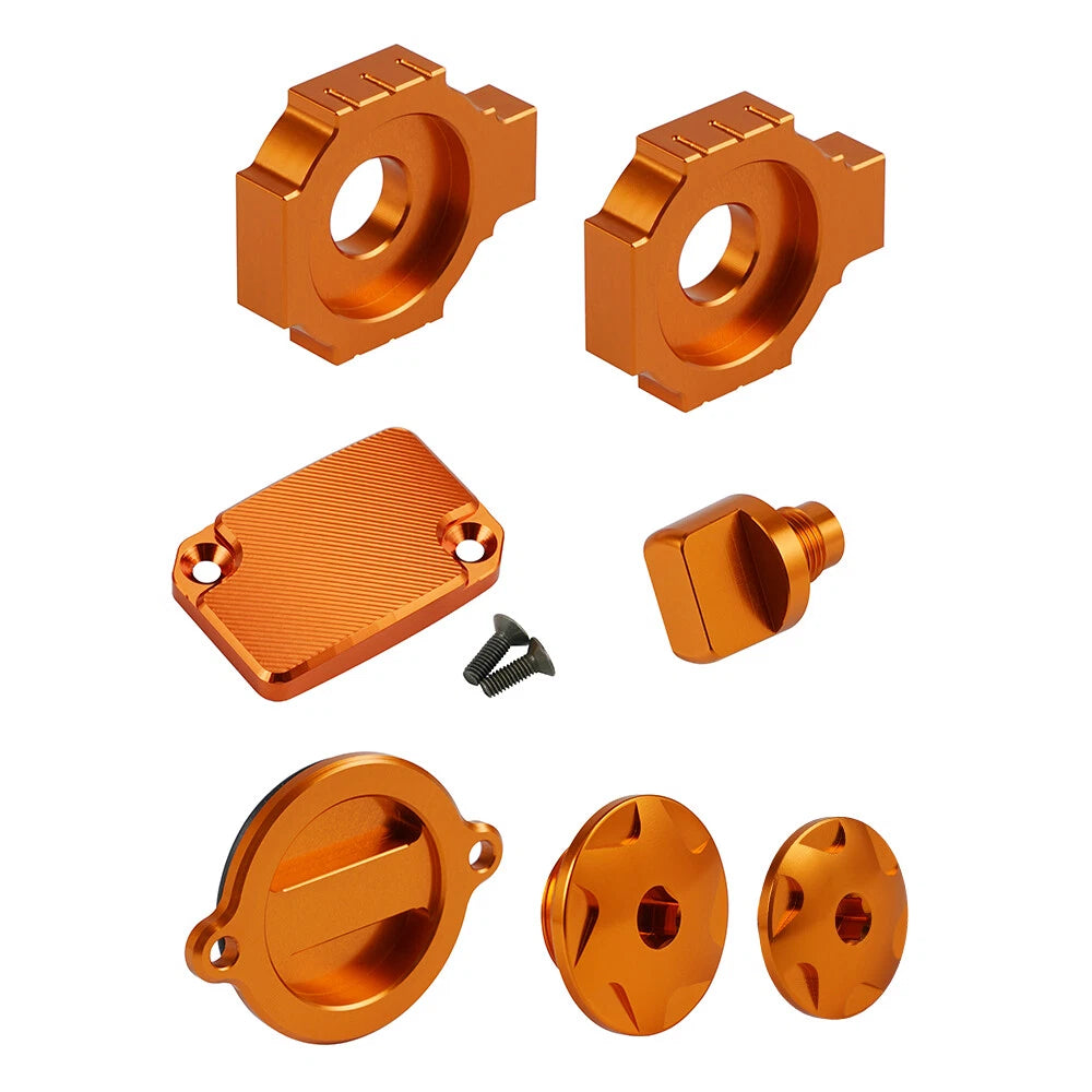Billet Oil Filter Cap & Engine Plug Kit for KTM 125 200 390 Duke (2011–2015)