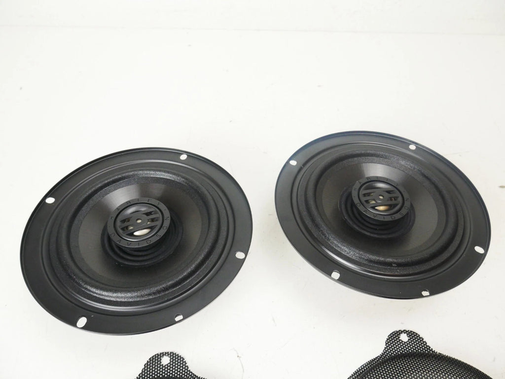 Set of 2 Front Fairing & Rear Tour Pak Speakers & Grills for Harley Touring (2014–2021)
