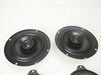 Set of 2 Front Fairing & Rear Tour Pak Speakers & Grills for Harley Touring (2014–2021)