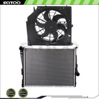Radiator and Cooling Fan Kit for BMW 320i 325i 330i (2001–2005)