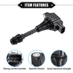 8pcs Ignition Coils for Nissan Armada V8 5.6L (2007–2015) 22448-ZE00C Black