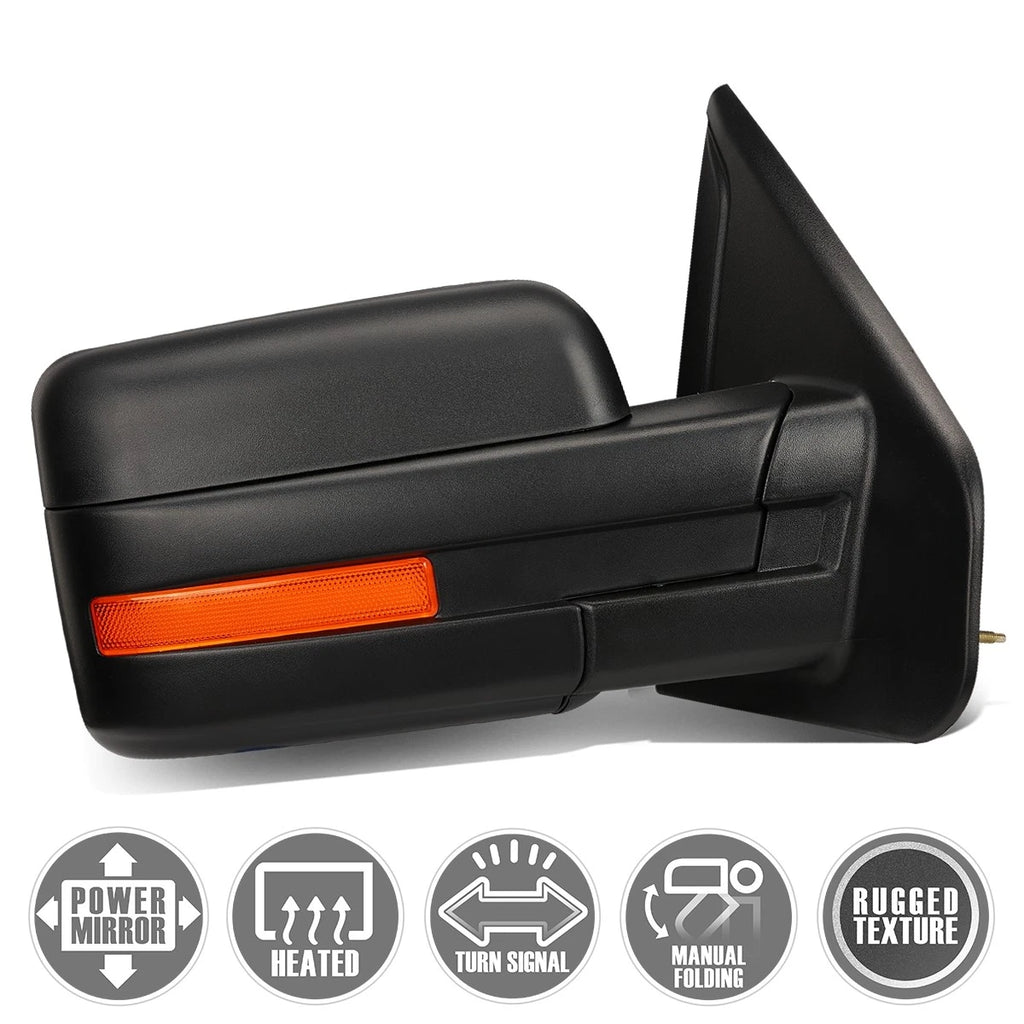 Power+Heat+LED Signal Light Right Side Mirror for Ford F150 (2004–2014)
