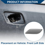 Front Left Washer Nozzle Cover Cap for Honda Accord VIII (2008–2012) Dark Gray