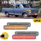 LED Amber Front Rear Side Marker Lights for Ford F100 F150 F250 F350 (1973–1979)