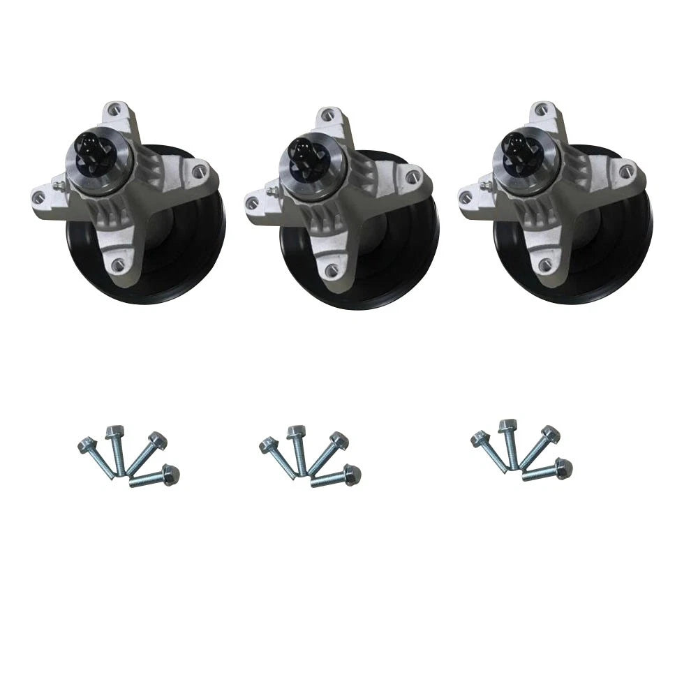 3 Pack Spindle Assembly for MTD 50" Deck (Fits 918-04125, 918-04125A, 918-04126A)