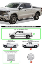 5in Stainless Steel Bars for 2019–2026 Chevy Silverado GMC Sierra Crew Cab