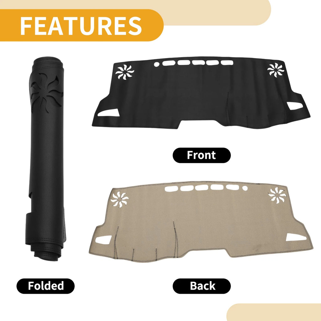 Dashboard Cover for Toyota Corolla (2019–2021) Black Anti-Slip