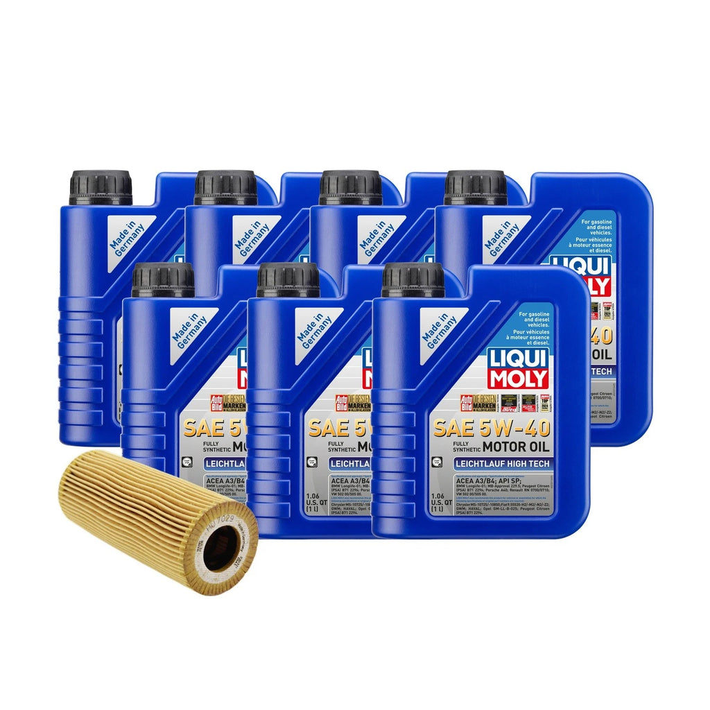 Oil Change Kit 7L Liqui Moly Leichtlauf 5W-40 for Audi 3.0/3.2L