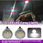 2X Cargo Trunk LED Lights for Dodge Durango (2011–2024) Jeep Grand Cherokee (2005–2022)