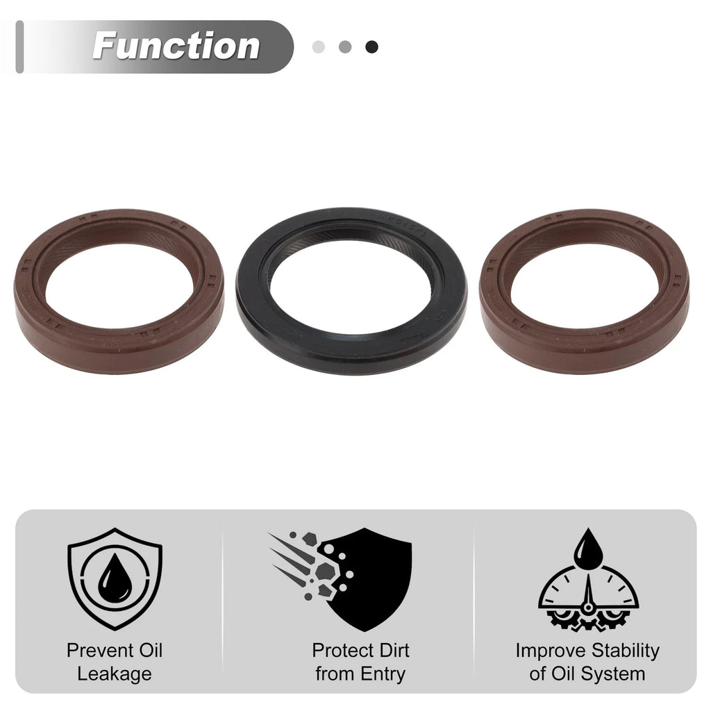 Set of 2 Rear Crankshaft Oil Seals for Toyota Avalon (1995–2004) 9031138034/9031140022