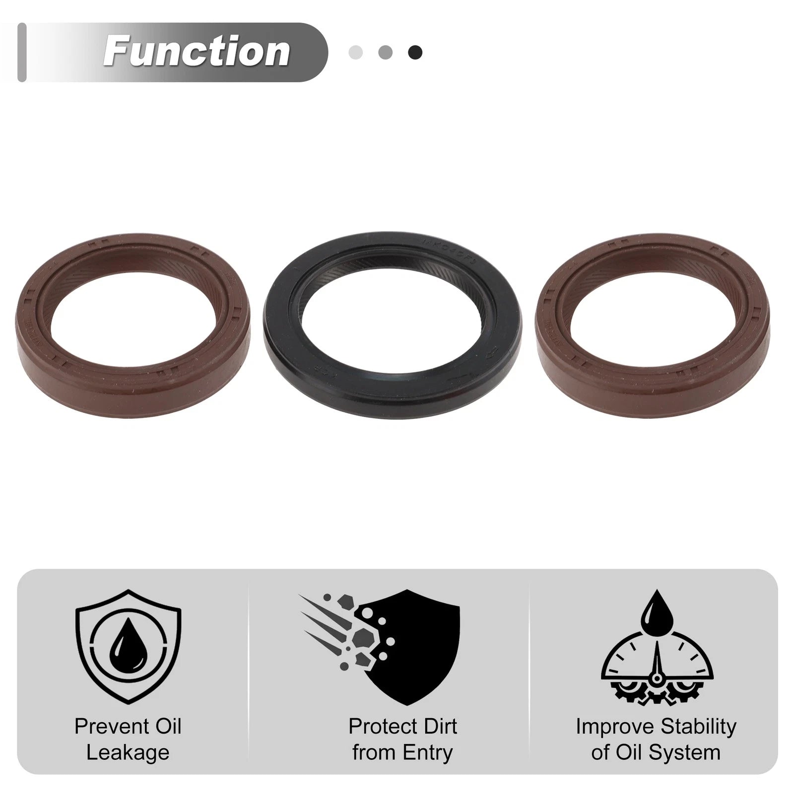 Set of 2 Rear Crankshaft Oil Seals for Toyota Avalon (1995–2004) 9031138034/9031140022